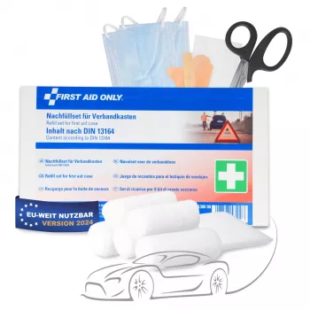 First Aid Only utántöltő készlet gépjármű elsősegélydobozhoz DIN 13164 (P-91300 00)