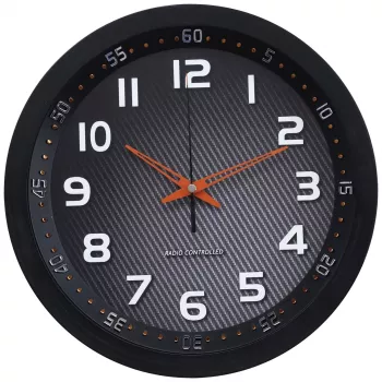 Technoline WT 8972 falióra - kvarc - analóg - fehér számlap - fekete keret - 25,5 cm