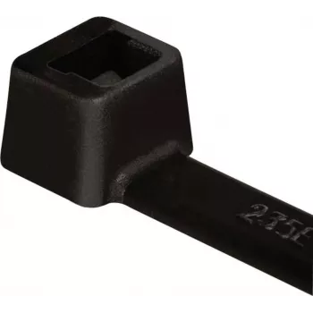HellermannTyton T-sorozat belső fogazású kábelkötöző, 460 mm x 7,6 mm, fekete, PA66, 100 darabos csomag (111-12660)