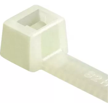HellermannTyton T-sorozat belső fogazású kábelkötöző, 365 mm x 7,6 mm, PA66, natúr (átlátszó), 100 darab (111-14819)