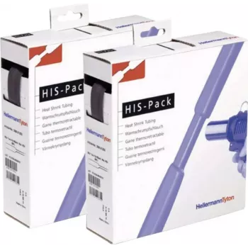 HellermannTyton 300-30320 hőre zsugorodó cső - poliolefin - fekete - 3,0 mm belső átmérő - 100 m tekercs