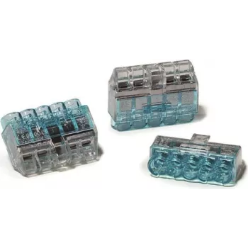 HellermannTyton HCPM-5 PC BU 75 elágazódoboz 5 pólusú 0,5-2,5 mm² kék polikarbonát 23,7 mm