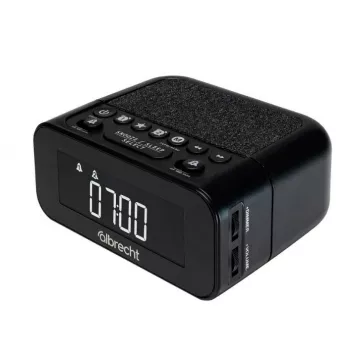 Albrecht DR 451 DAB+/UKW rádiós ébresztőóra, fekete