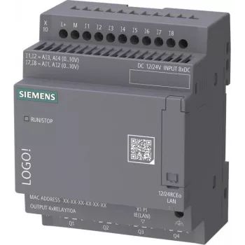 Siemens LOGO! 12/24 RCEo logikai modul 6ED1052-2MD08-0BA3