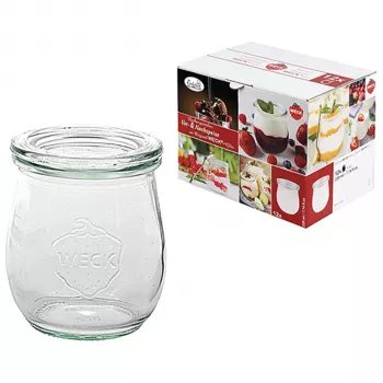 WECK tulipán üveg 220ml 12 darabos készlet