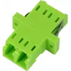 SYNERGY21 LC-LC duplex multimód OM5 optikai adapter csatlakozó alj-alj kerámiahüvely zöld