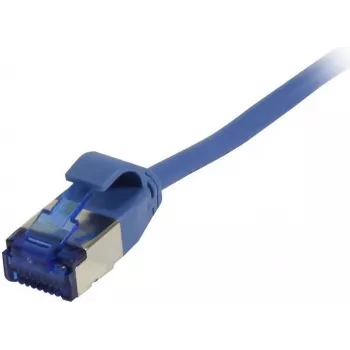 SYNERGY21 patchkábel RJ45, CAT6A 500MHz, 10m, kék, U/FTP, slimline kerek d=3,8mm, TPE (Superflex), AWG32
