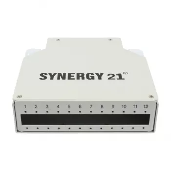 SYNERGY21 optikai patch panel DIN-sínhez 12x LC duplex / SC simplex adapter csatlakozók nélkül - kábel