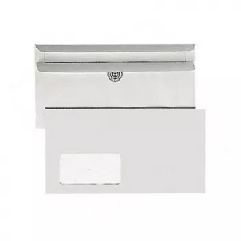 Bong boríték 125x235mm öntapadós ablakkal ultrafehér kompakt doboz 1000 darab