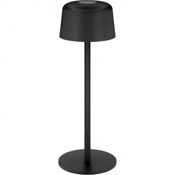 GOOBAY Wireless LED asztali lámpa, S méret, 25 cm, fekete