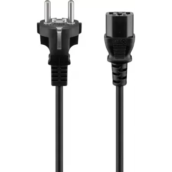 GOOBAY tápkábel 3 m fekete Schuko IEC C13