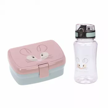 Lassig About Friends Chinchilla 2 darabos készlet: uzsonnadoboz + Tritan palack 460 ml
