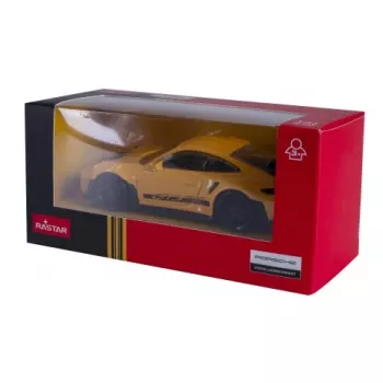 JAMARA Porsche 911 GT3 RS 1:43 sárga die-cast modellautó (402238)