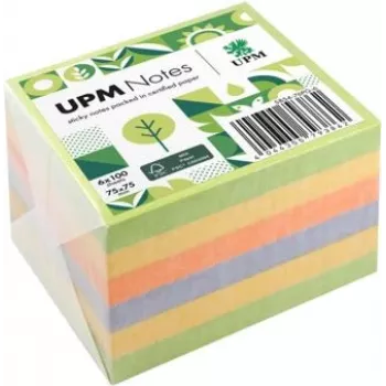 UPM Notes Self-Stick Notes Spring 75x75mm 100 lap 6 tömb vegyes színek