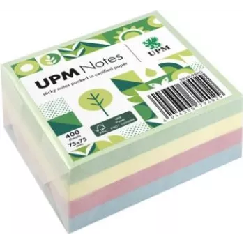 UPM Notes öntapadós jegyzet 400 lap pasztell mix zöld kék rózsaszín sárga
