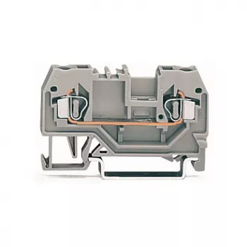 WAGO 280-901 átmenő sorkapocs, 2 vezetékes, 2,5 mm², CAGE CLAMP, szürke