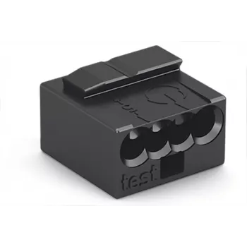 WAGO 243-204 MICRO PUSH WIRE csatlakozódoboz-kötőkapocs, 4 eres, 100 db
