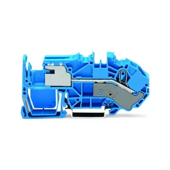 WAGO 2016-7714 1 vezetős N elválasztó kapocs, 16 mm², Push-in CAGE CLAMP, kék
