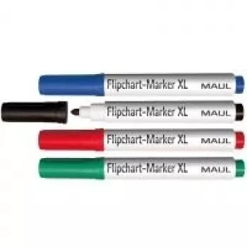 MAUL flipchart marker készlet kerek hegy 2,0-2,5mm 4 darabos vegyes színek