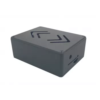 ALLNET Rock 4 C+ alumínium tok ecoPI PRO LP fekete Radxa Rock Pi 4C Plus-hoz
