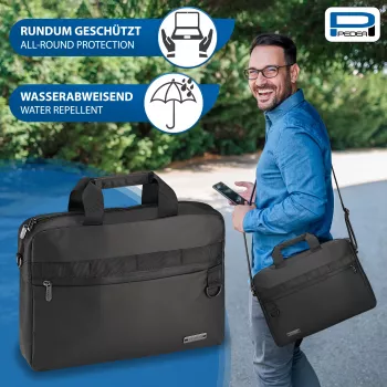 PEDEA notebook clutch 17,3 inch (43,9 cm) - fekete