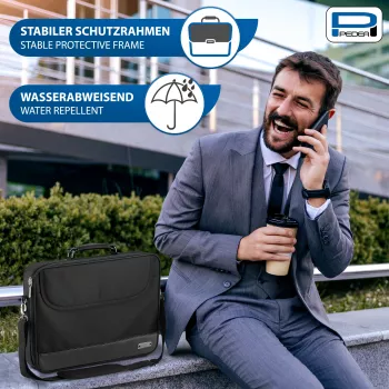 PEDEA Blackline notebooktáska 17,3 inch (43,9 cm) - fekete