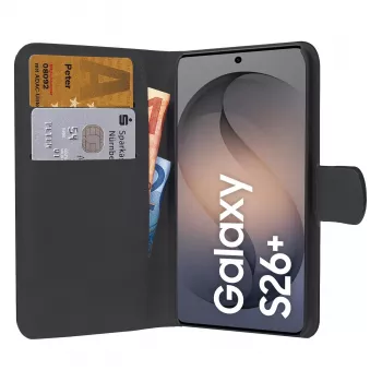 PEDEA Book Cover Classic Samsung Galaxy S26 Plus-hoz, fekete