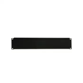 Adam Hall 19 inch rack vakpanel 2U fekete acél 1,5 mm