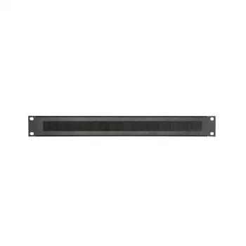 Adam Hall 19 inch 1U rack vakpanel kefecsíkkal 87221BRUSH fekete