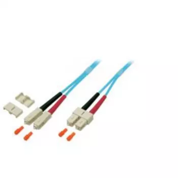 EFB Elektronik O7413.10 duplex jumper SC-SC 50/125 µm, 10 m, OM3, türkiz