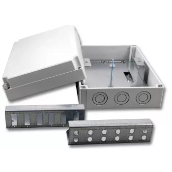 EFB Elektronik üvegszál-elosztó doboz - RAL 7035 - 12x SC duplex OM4