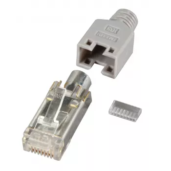 HIROSE RJ45 dugó STP TM11 szürke 100 darab Cat. 5e - H7540.12-100