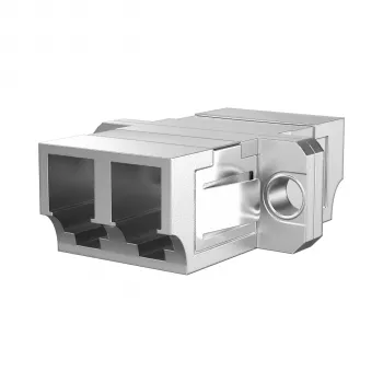 EFB Elektronik LC duplex multimód optikai csatlakozó, fémház, kerámia ferrule, SC panelkivágás, 4-szeres porkupak
