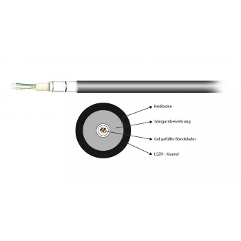EFB Elektronik INFRALAN optikai kábel U-DQ(ZN)BH 50/125 µm OM2, 1750 N (54212.1L-CPR)
