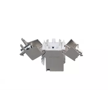 EFB Elektronik RJ45 keystone Slimline Cat.6A ezüst STP PVP komponens 12 darabos csomag - Power over Ethernet - RJ-45