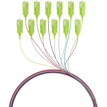 EFB Electronics szálas pigtail SC 50/125 OM5 12 színű készlet 2m - kábel/adapter készlet - egymódusú vagy multimódusú