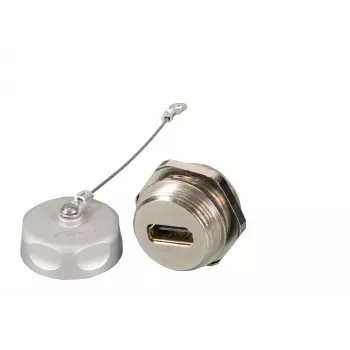 EFB Elektronik HDMI IP67 átvezető csatlakozó Type-A aljzat / Type-A aljzat