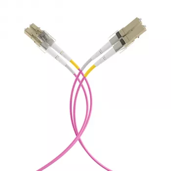 EFB Elektronik IPL-DF-LCULCU-4-0050 optikai patchkábel, 0,5 m, OM4, LC duplex, aqua
