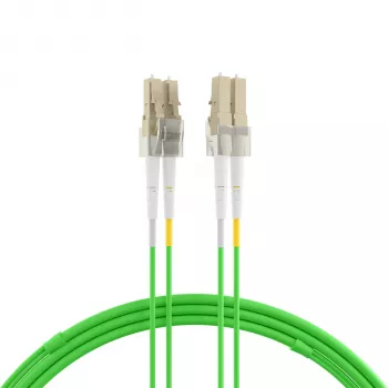EFB Elektronik duplex jumper LC–LC 50/125 µm OM5 LSZH limezöld 2,0 mm 7,5 m