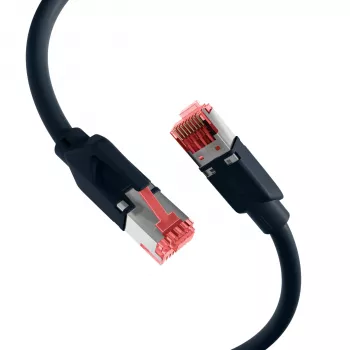 EFB-Elektronik RJ45 patch kábel Cat.6A S/FTP LSZH Draka UC900 TM21 fekete 40 m