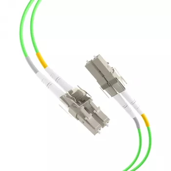 EFB duplex patch kábel LC–LC OM5 1,5 m LSZH 2 mm limezöld