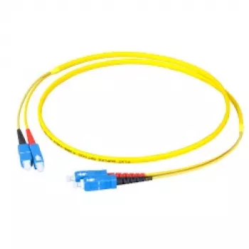 EFB-Elektronik duplex jumper SC-SC 9/125µm OS2 LSZH lapos iker 3x5 mm sárga 40 m