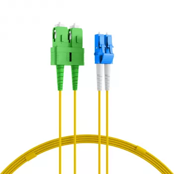 EFB Elektronik duplex jumper LC-SC/APC 9/125µm OS2 LSZH sárga 2,0 mm 35 m