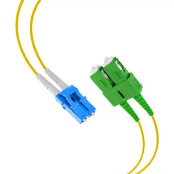 EFB Elektronik duplex jumper LC-SC/APC 9/125µm OS2 LSZH sárga 2,0 mm 35 m