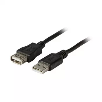 EFB Elektronik USB 2.0 hosszabbító kábel A-A dugó-aljzat 1,8m fekete Classic