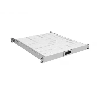 EFB-Elektronik 19 inch 1U kihúzható polc, állítható beépítési mélység 950-1050 mm, 30 kg teherbírás, szekrénymélység 1200 mm, RAL 7035 világosszürke