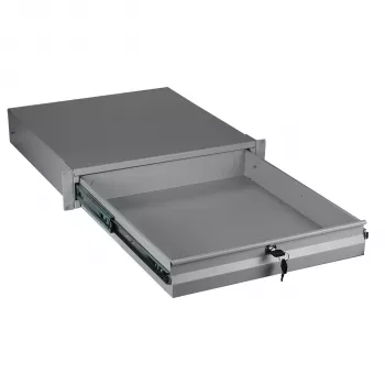 EFB Elektronik 19 inch 2U zárható billentyűzet- és dokumentumfiók RAL 7035