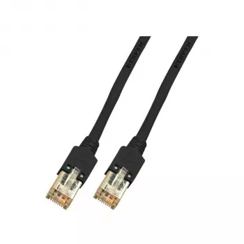 EFB Electronics RJ45 patchkábel Cat.5e F/UTP LSZH Draka UC300 TM11 fekete 0,15m