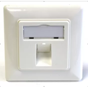 EFB Elektronik 1 portos keretkészlet keystone modulokhoz, DIN 49075, tisztafehér (RAL 9010)