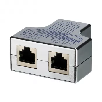 EFB Elektronik T-moduláris adapter RJ45 aljzat/2x aljzat 1:1 árnyékolt